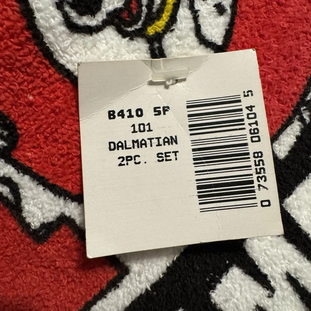 Vintage Disney 101 Dalmatians Towel & Washcloth‎ Set NWT Puppy Pongo